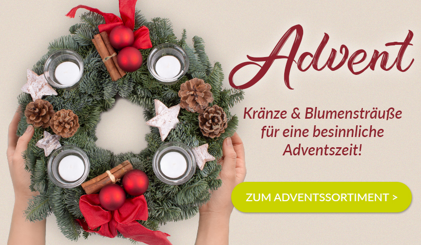 Adventskranz und Adventsstrauß kaufen